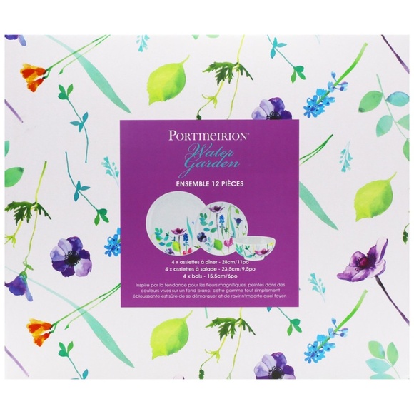 Service for 4 by Portmeirion in the Water Garden Pattern - Picture 3 of 3